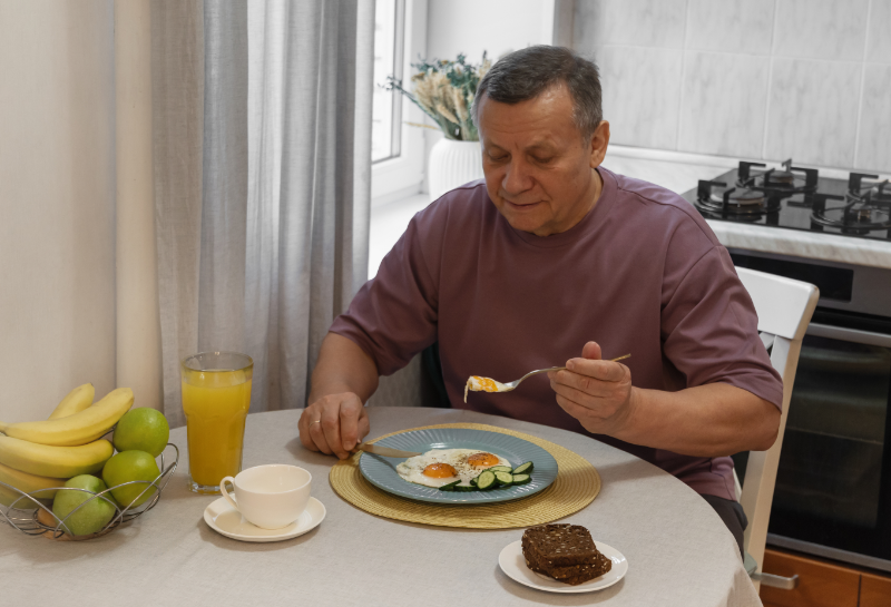 Protein after 50 from whole foods like salmon, eggs, and lean meats to support muscle health.